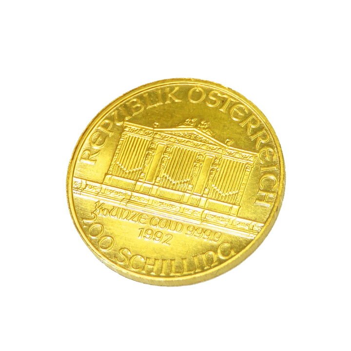 楽天市場】ルース地金 オーストリア ウィーン金貨 1/10oz 1992年  