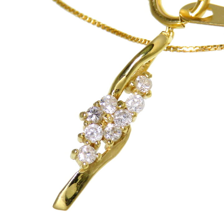 楽天市場】最終特価品 ダイヤモンド 計0.08ct ネックレス K18ゴールド 