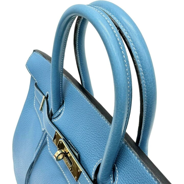 楽天市場】【HERMES/エルメス】 バーキン35 ハンドバッグ トゴ ブルー  