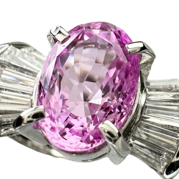 楽天市場】最終特価品 11号 ピンクサファイア 2.57ct ダイヤモンド計 