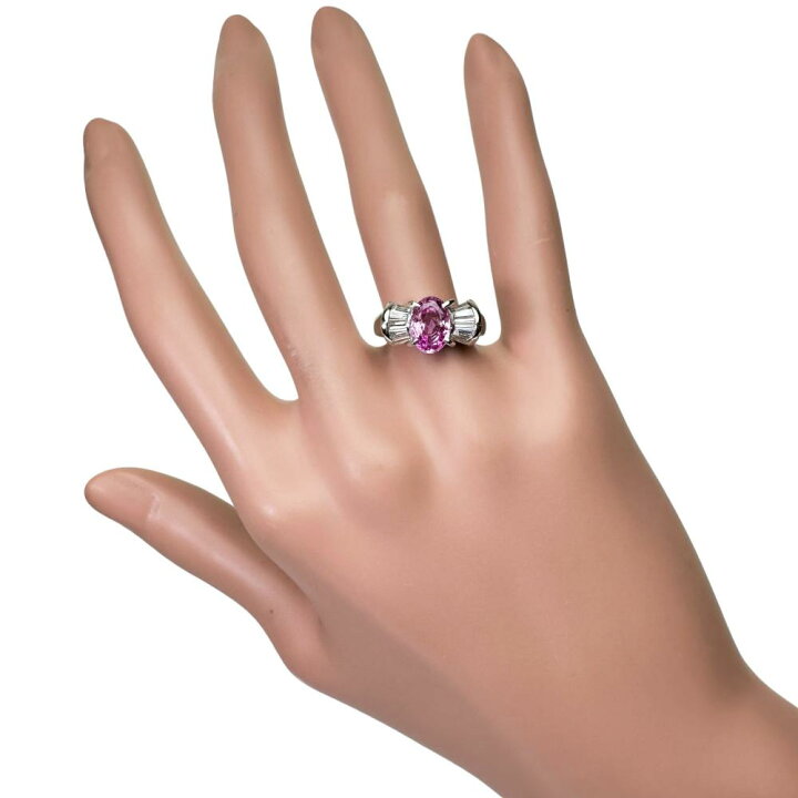 楽天市場】最終特価品 11号 ピンクサファイア 2.57ct ダイヤモンド計 