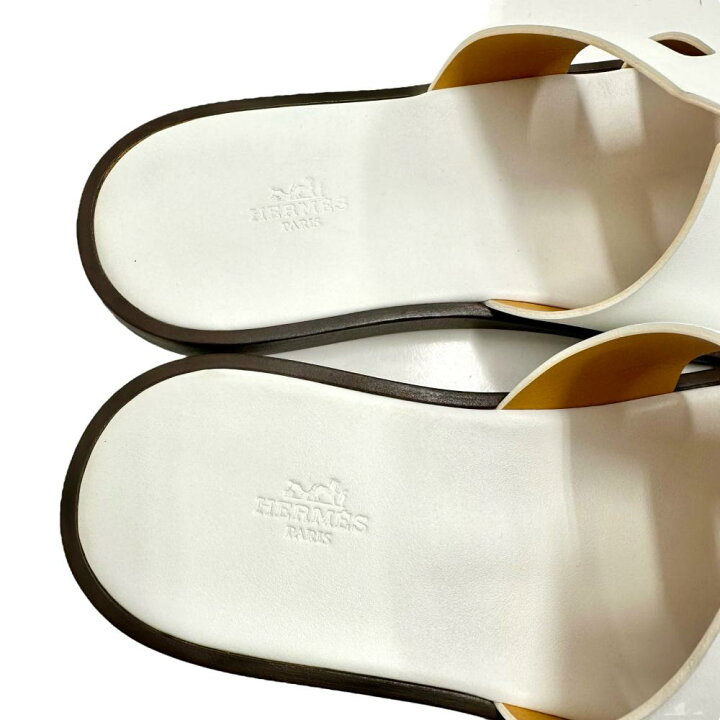 楽天市場】【HERMES/エルメス】 Hロゴ イズミール フラット サンダル 
