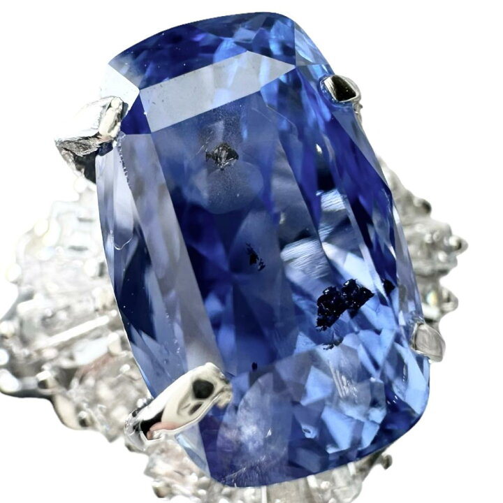 楽天市場】9.5号 非加熱コーンフラワーブルーサファイア 5.04ct 