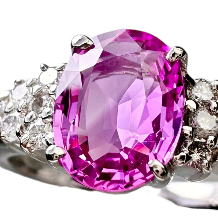 楽天市場】11号 ピンクサファイア(通常加熱) 1.43ct ダイヤモンド 計 