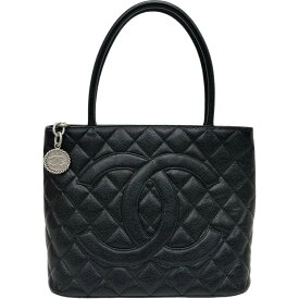 【CHANEL/シャネル】 復刻トート A01804 ハンドバッグ カード＆シール有 トートバッグ キャビアスキン ブラック レディース【中古】【真子質店】【GD】【IKxx】