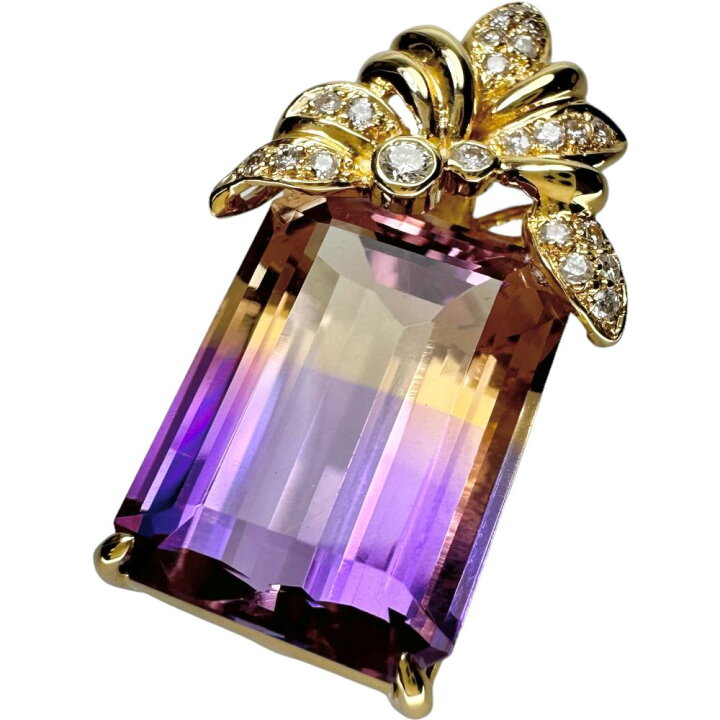 楽天市場】最終特価品 アメトリン 16.19ct ダイヤモンド 計0.23ct 