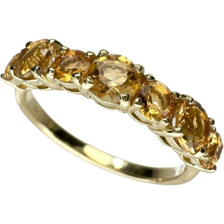 楽天市場】12号 シトリン 1.00ct リング・指輪 K18ゴールド 18金 2.4g 