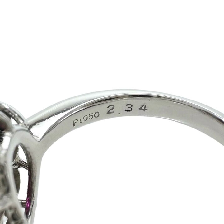 楽天市場】最終特価品 13号 ビルマ産ルビー 2.34ct ダイヤモンド 1.45 