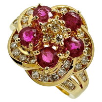 最終特価品 11.5号 エメラルド 0.22ct ダイヤモンド 計0.53ct リング 