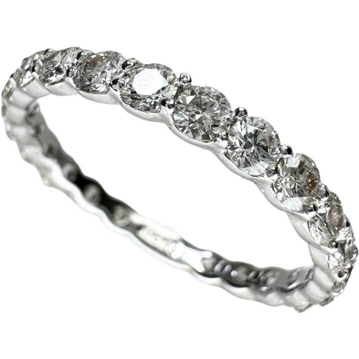 楽天市場】10号 エタニティ ダイヤモンド 計1.00ct リング・指輪 K18WG 