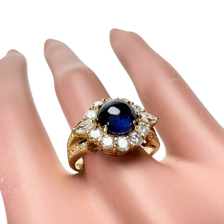 楽天市場】14号 カボションカットサファイア 2.26ct ダイヤモンド 0.99 