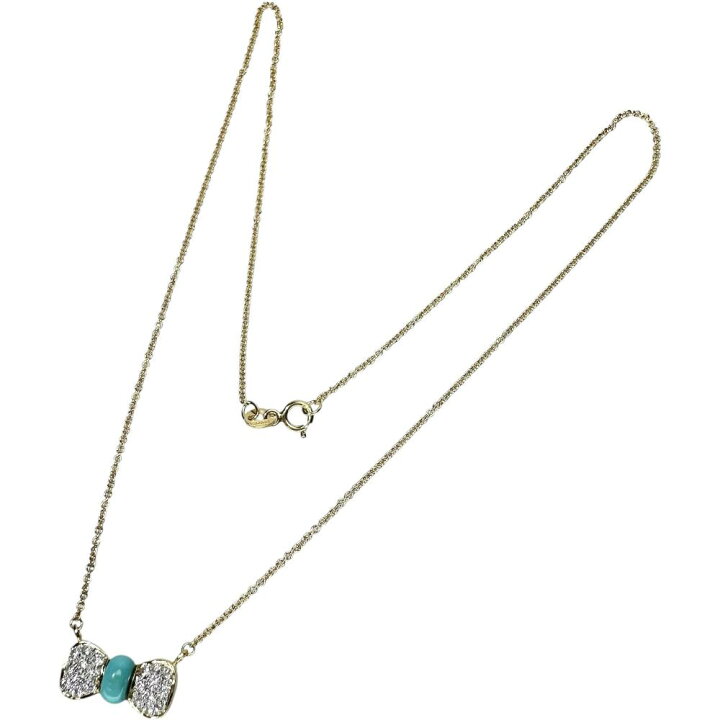楽天市場】リボンモチーフ トルコ石/ターコイズ ダイヤモンド 計0.25ct 