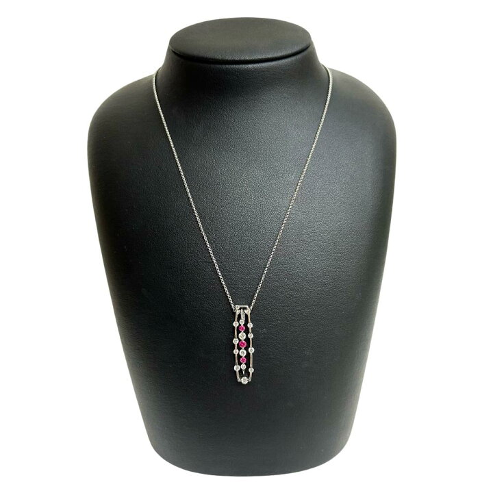 楽天市場】ルビー 計0.28ct ダイヤモンド 計0.51/計0.30ct ネックレス 