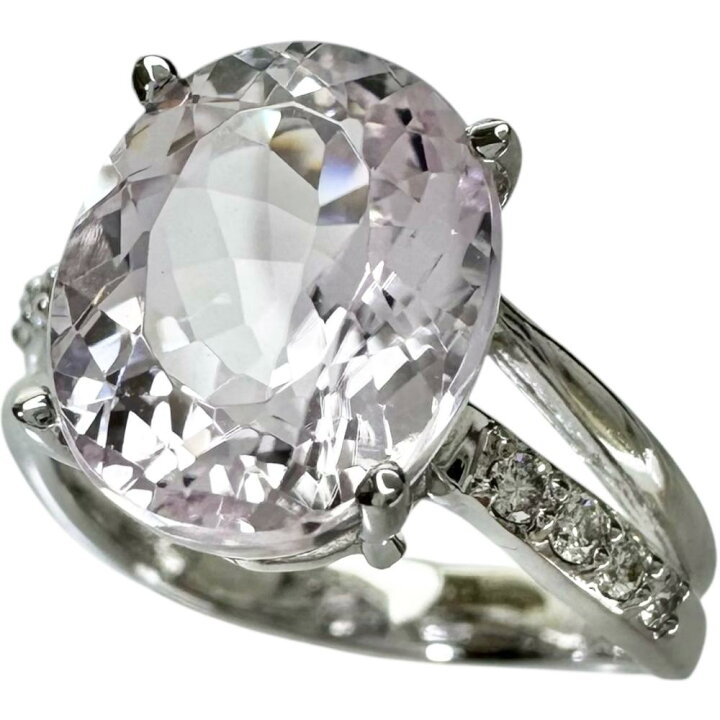 楽天市場】11号 クンツァイト 4.73ct ダイヤモンド 0.12ct リング 