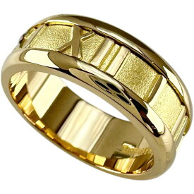 11号【TIFFANY&Co./ティファニー】 アトラス リング・指輪 K18YGイエローゴールド 18金 8.0g レディース【中古】【真子質店】【GD】【IMoSMo】【ex】