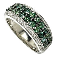 10.5号 アレキサンドライト 計1.02ct ダイヤモンド 計0.30ct リング・指輪 K18WGホワイトゴールド 18金 6…