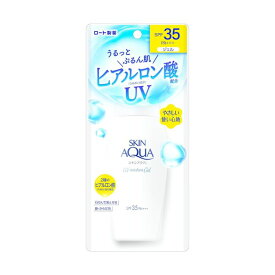 スキンアクア(SKIN AQUA) モイスチャーUVジェル 110g ヒアルロン酸配合UV 肌に優しい SPF35 PA+++ アミノ酸 コラーゲン配合 顔・からだ用 化粧下地にもオススメ
