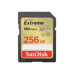 �y �T���f�B�X�N ���K�i �z SD�J�[�h 256GB SDXC Class10 UHS-I U3 V30 SanDisk Extreme SDSDXVV-256G-GHJIN �ȈՃf�U�C���p�b�P�[�W ���[�J�[�������ۏ�