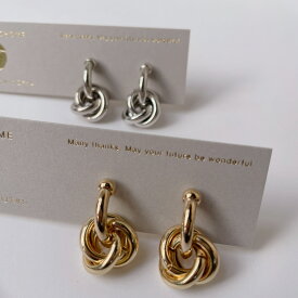 ピアス イヤリング リングフープピアス チャンキーフープピアス チャンキーフープイヤリング チタンピアス チタン 金属アレルギー シンプル 2way ゴールド シルバー ハンドメイド アクセサリー ギフト クール かっこい シンプル 高見え 大人 大人コーデ レディース 送料無料