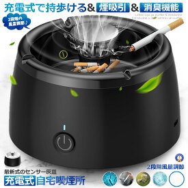 ★ポイント5倍★楽天スーパーセール★ 充電式 スモークレス灰皿 空気清浄機 脱臭機 マイナスイオン発生器 軽量 フィルタ 2階段風量切替 日本語説明書付き 持ち歩ける お手入れ簡単 喫煙 おしゃれ かっこいい 送料無料 HAIZARA