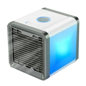 エアーマックス LED 卓上 エアコン 冷却 ファン 風量3段階切り替え 加湿 空気清浄機 照明 ライト ポータブル 扇風機 AIRMAX-FAN
