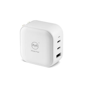 Maktar 3ポート 66W 急速充電器 ( PD 充電器 USB-C USB-A 超小型 )【PSE技術基準適合】 iPhone 12 / 12 Pro iPad Air(第4世代) Android Switch その他 マクター