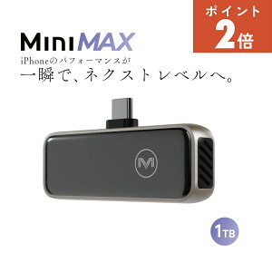 Maktar (}N^[) MiniMax Ot X}z SSD |[^u 1TB iPhone17Ή RpNg USB-C USB3, 10Gb/s ] pt@ ProRes ڕۑ tfBXvC P[Xt Xg[W