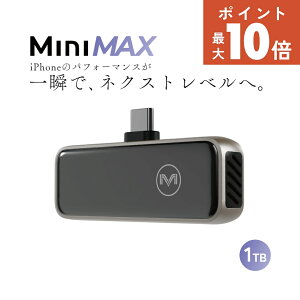 Maktar (}N^[) MiniMax Ot X}z SSD |[^u 1TB iPhone17Ή RpNg USB-C USB3, 10Gb/s ] pt@ ProRes ڕۑ tfBXvC P[Xt Xg[W