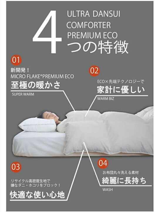 楽天市場】【Makuake公式】 掛けふとん ウルトラ暖睡コンフォーPREMIUM 