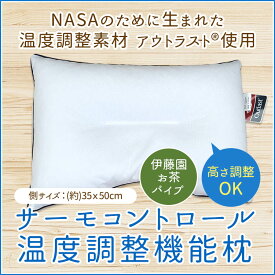 【送料無料】 パイプ枕 サーモコントロール アウトラストピロー /35×50cm 伊藤園 お茶 パイプ オールシーズン 通年 枕 消臭 まくら 高さ調整枕 マクラ ピロー 快眠 通気性 高さ調整 高さ調節 アウトラスト 温度調整 安眠まくら 日本製 安眠枕 安眠グッズ 快眠枕 安眠 冬