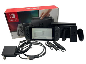 ■Nintendo Switch 本体 HAC-001 グレー Joy-Con左右・ドック・HDMIケーブル付属 動作確認済み 小傷あり 任天堂 スイッチ