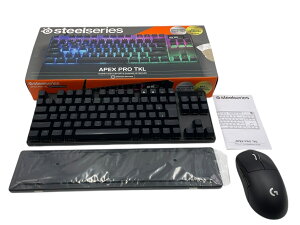 ��SteelSeries Apex Pro TKL 2023 �e���L�[���X �L�[�{�[�h Logitech G �L���}�E�X �Z�b�g RGB�_���m�F�ς� �g�p������