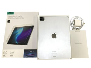 ��iPad Pro 11�C���` ��4���� 128GB Wi-Fi �V���o�[ MNXE3J/A �{�� �� �[�d�� �P�[�u�� �K���X�t�B�����t ����m�F��