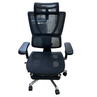 ■エルゴヒューマンフィット2 オットマン メッシュチェア ブラック 関家具 Ergohuman Fit2 オフィスチェ…
