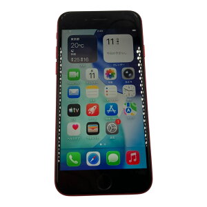 ��iPhone SE ��2���� 128GB RED MXD22J/A SIM�t���[ �{�̂̂� �ЊO�i�o�b�e���[ ����m�F�ς�2556246