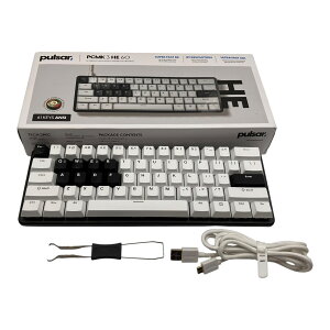 ��Pulsar PCMK3 HE 60 ANSI �Q�[�~���O�L�[�{�[�h �z���C�g ���C�X�C�b�` USB Type-C 61�L�[ PCMK3HE60IW2558028