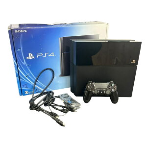 ��SONY PlayStation4 PS4 CUH-1100A 500GB Jet Black �{�� �R���g���[���[�t ����i ���t �����ꂠ��2556185