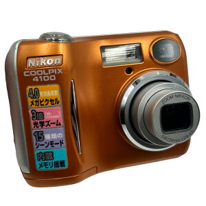 ��Nikon COOLPIX 4100 E4100 �I�����W �R���p�N�g�f�W�^���J���� 400����f 3�{�Y�[�� ����m�F�ς� A/V OUT�W�j������2581484