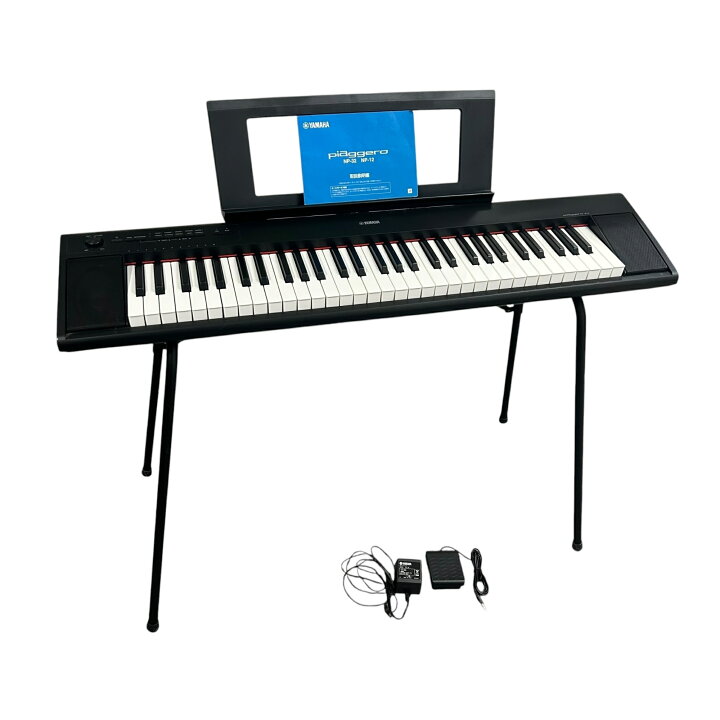 楽天市場】□YAMAHA piaggero NP-12B 電子キーボード 61鍵 ブラック 