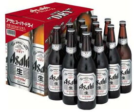 アサヒスーパードライ 633ml　大瓶ビール 12本ギフトセット（1ダース）EX-12　カートン入り 【ギフト対応可能】★写真の箱は現物限りで終売です。欠品後は代用品で対応します。