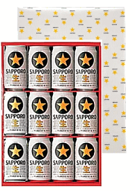 サッポロ 黒ラベル　缶ビール ギフトセット★在庫が0でもお取り寄せできます。【350缶×12本入り】在庫数以上を追加で不足分を希望の場合、メモ欄に記入ください！