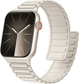 アップルウォッチ バンド 替え用 ベルト マグネット 38mm 40mm 41mm 42mm 44mm 45mm 46mm 49mm Apple Watch 交換ベルト シリコン 軽量 簡単装着 調整可能 スポーツバンド メンズ レディース Ultra/Ultra2//Ultra3 Series 11/10/9/SE3/SE2/SE/8/7/6/5/4/3/2/1