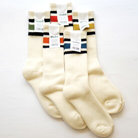 デカ decka ミドルスケーターソックス ラインソックス 80's Skater Socks 靴下 3足までメール便対応可