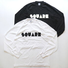 スクエア SQUARE PRINT L/S Tシャツ “Signal Logo” ロンT 6.5オンス アメリカ製 メール便対応可