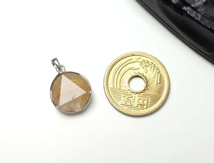 楽天市場】ルチルクォーツ 六芒星 15mm ペンダント ネックレス SV925 