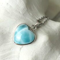 楽天市場】ラリマー ネックレス ハートの通販 