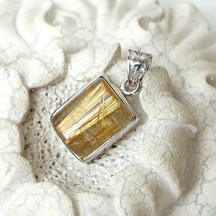 楽天市場】【一点物/最上級】ルチルクォーツSA ペンダント ネックレス  