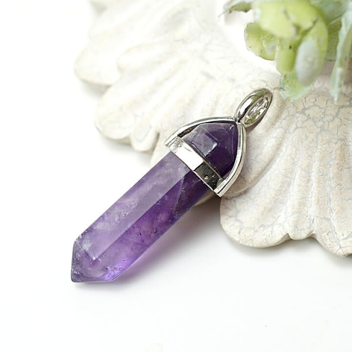 楽天市場】アメジスト (紫水晶) ダブルポイント 両剣ポイント  