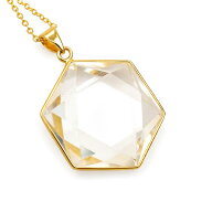 【高品質】水晶 ネックレス ペンダント 六芒星 ヘキサグラム クリスタルクォーツ 天然石 パワーストーン …
