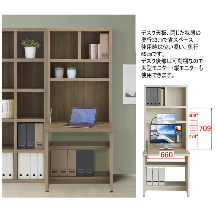 楽天市場】ライティングデスク 幅75タイプ パソコンデスク 完成品 日本 